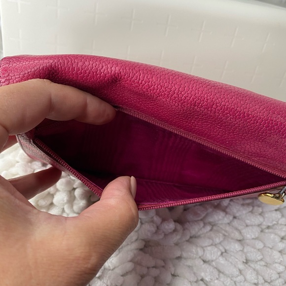 Chanel Pink Caviar Leather Wallet - Picture 14 of 15